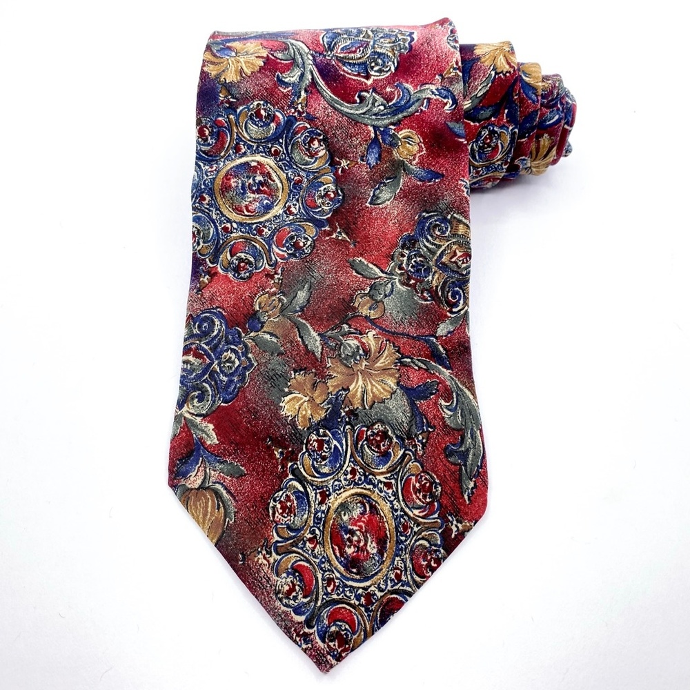 Karl Lagerfeld Tie Silk Floral Pattern - Picture 2 of 3